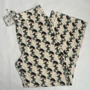 NWT Kate Quinn Men's Small Modal Pajama Pants Bald Eagle PNW 2021 Pockets